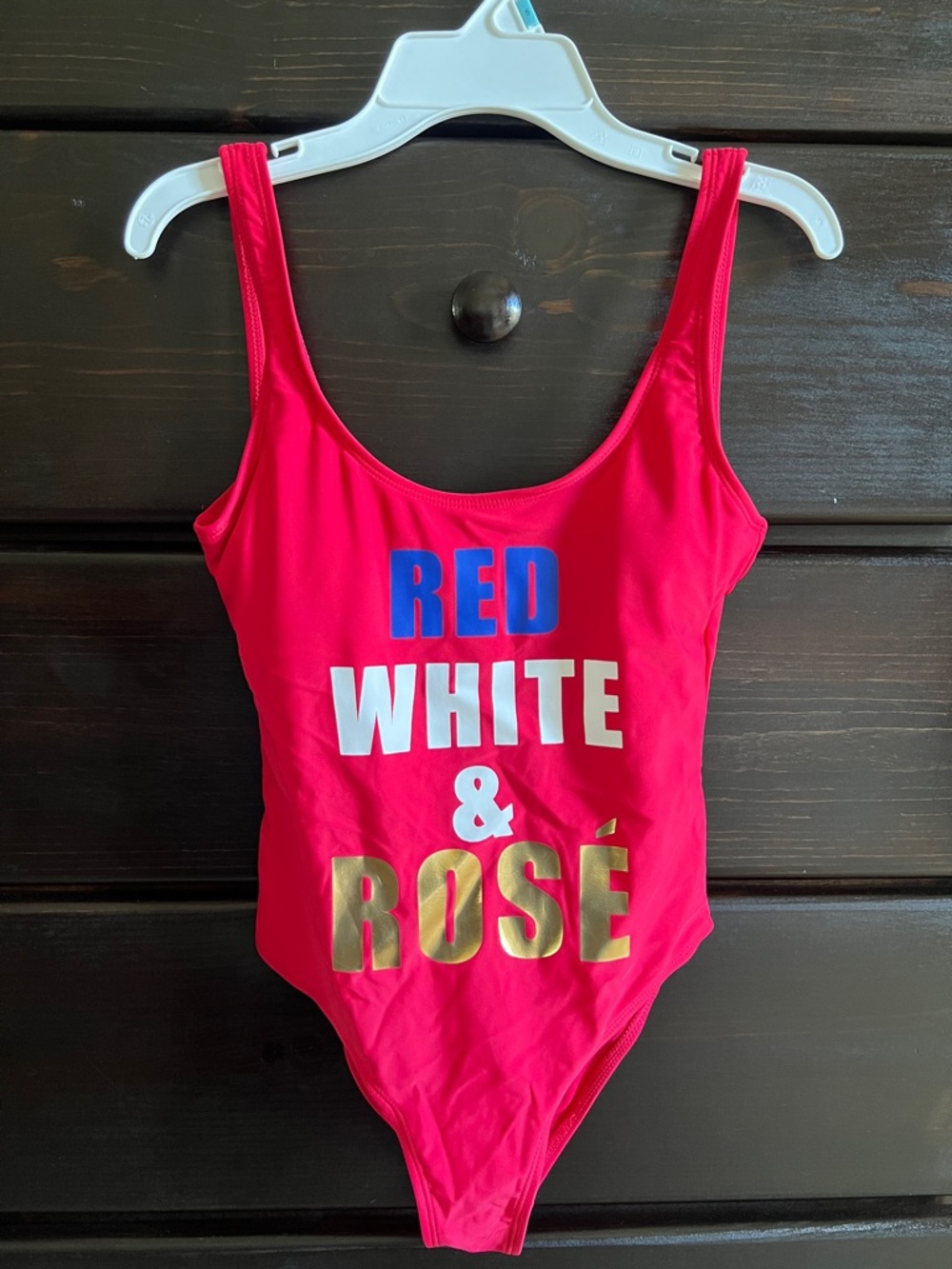 💋California Waves Pink 'Red White & Rosé' One-Piece Swimsuit